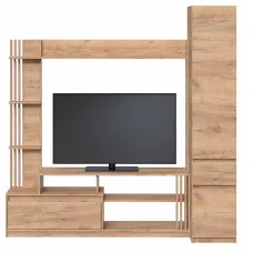 Bright TV wall, slide into the living room with a pencil case 2100 x 520 x 2000 mm